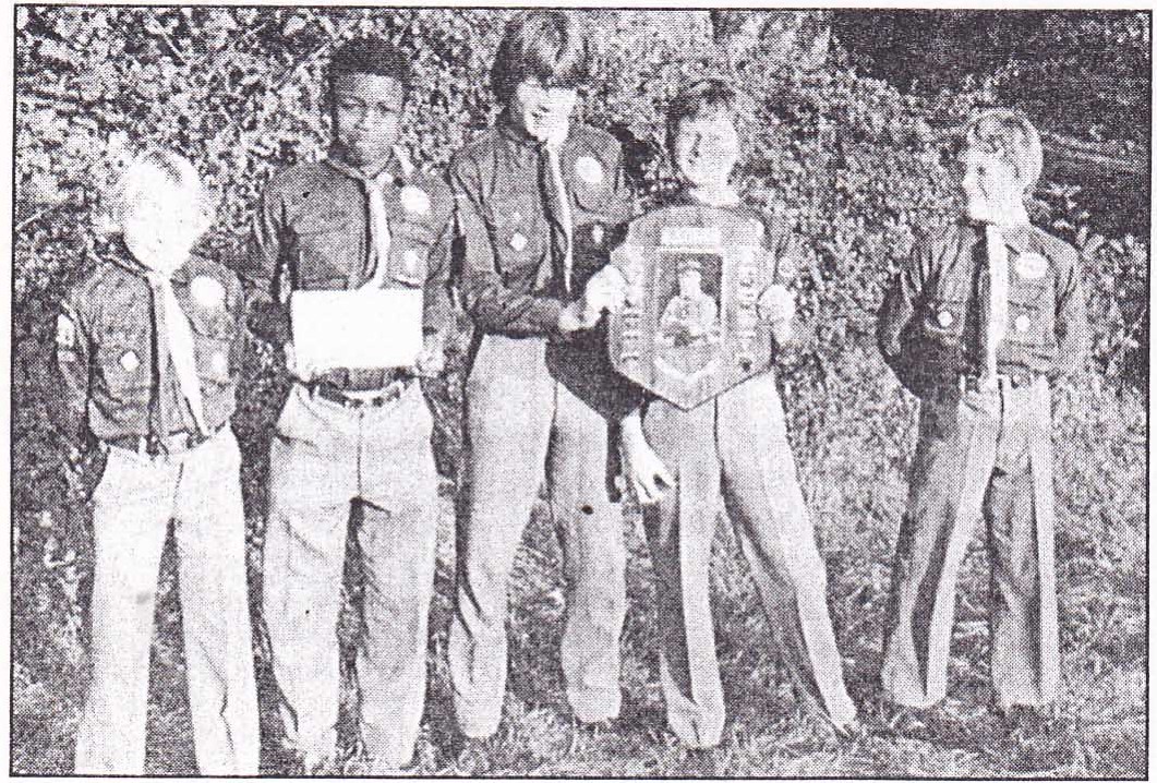 1st SC District Camping Competition Winners 1977